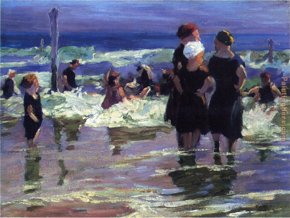 The Gossips painting - Edward Henry Potthast The Gossips art painting